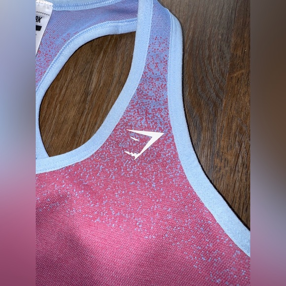 Gymshark Pink and Light Blue Sports Bra - Picture 2 of 6